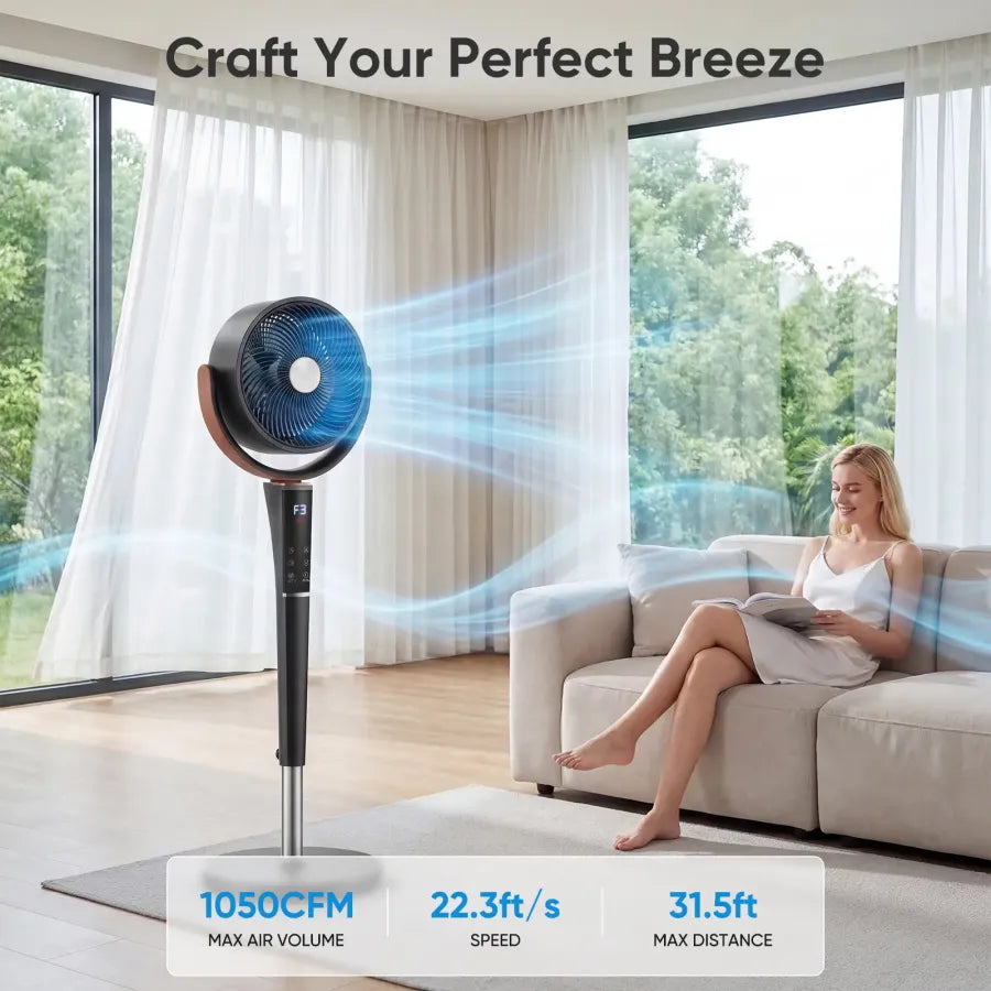 ⚡️ 72-HR CLEAROUT ⚡️ 120° Oscillating Standing Bedroom Fans ❄️