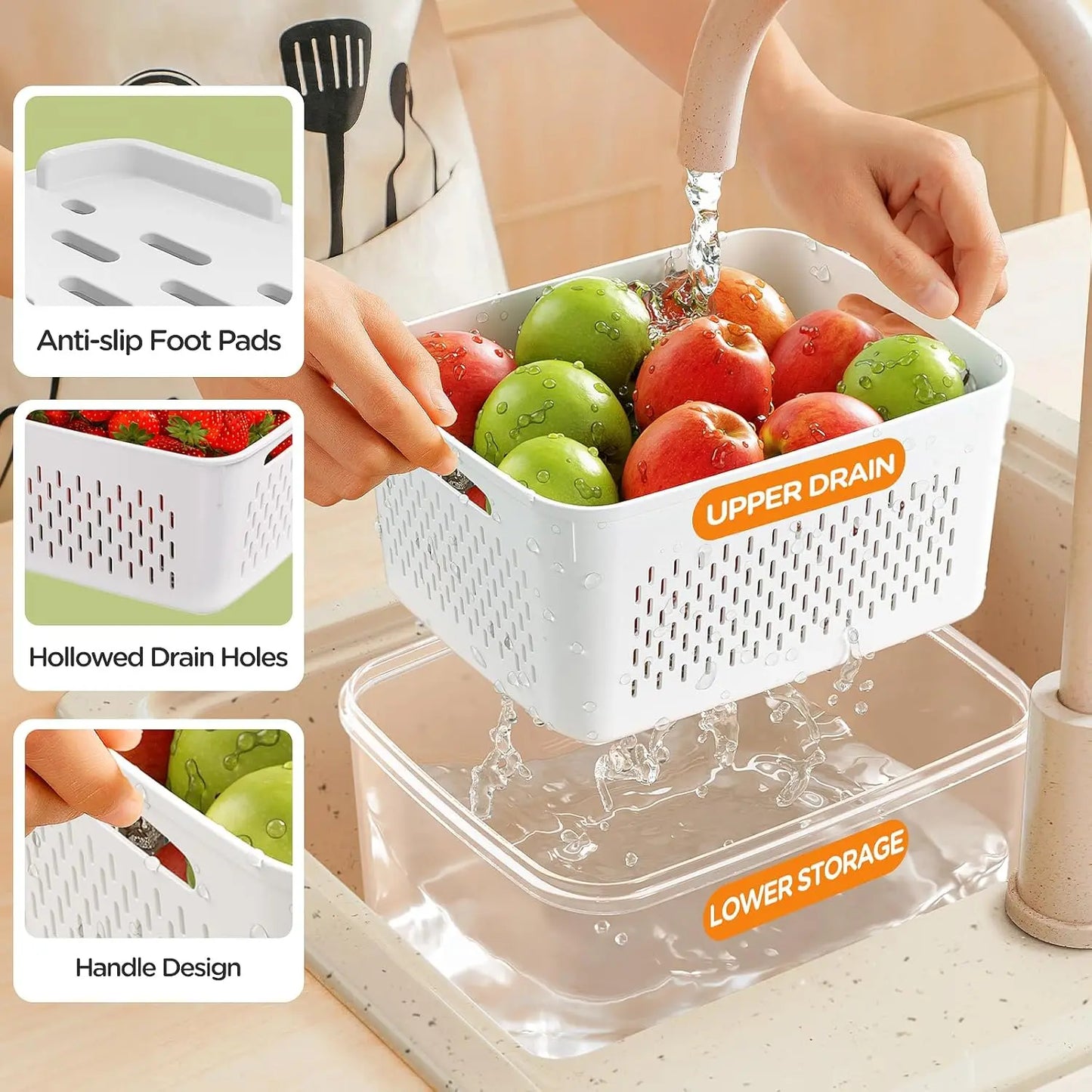 8/12/16 Pack Premium Food Storage Containers - Airtight, Leak-Proof, Microwave, Oven, Freezer and Dishwasher Safe - BPA Free, Stain-Resistant, Easy-Clean Design for Meal Prep and Bento Boxes,Fridge Organizers Stackable Plastic Durable Solid Set Kitchen