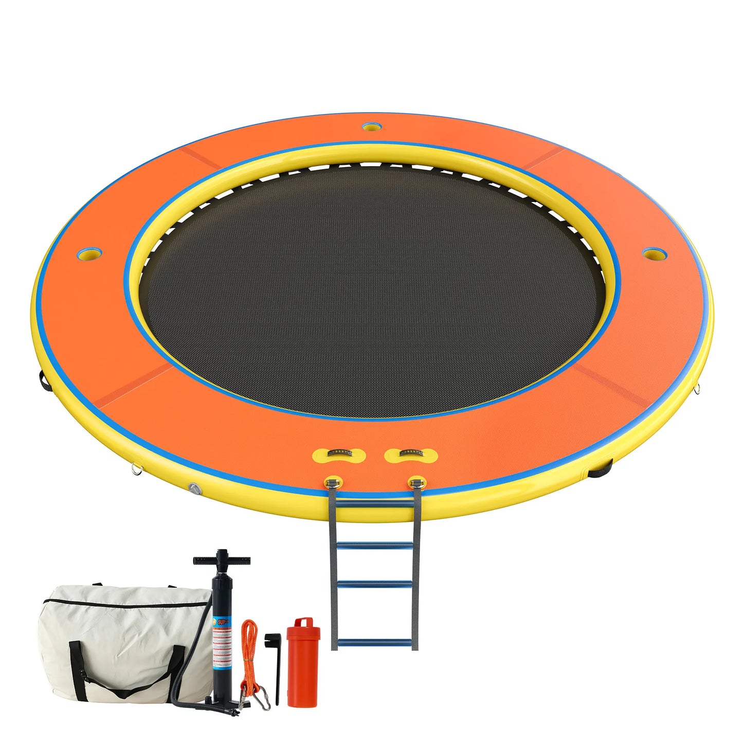 🌊 8FT/10FT Hexagon/Circle/Triangle Inflatable Water Hammock for Adults, Fun for Kids Ages 3+, Floating Raft Dock Platform with Mesh, Heavy Duty Water Float Dock for Lake, Beach, Summer Party 💧🌊