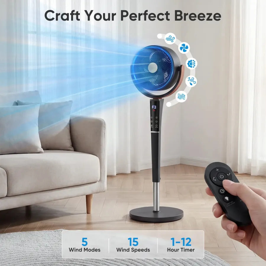 ⚡️ 72-HR CLEAROUT ⚡️ 120° Oscillating Standing Bedroom Fans ❄️