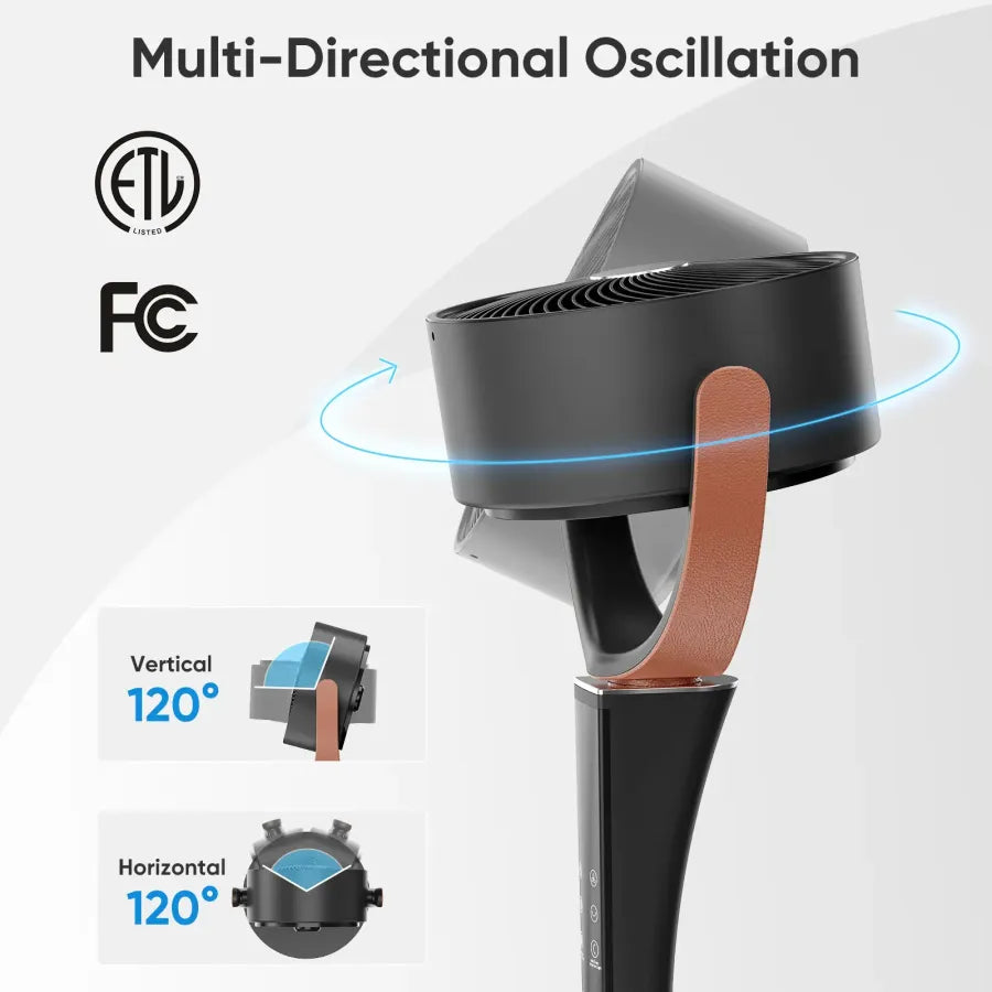 ⚡️ 72-HR CLEAROUT ⚡️ 120° Oscillating Standing Bedroom Fans ❄️