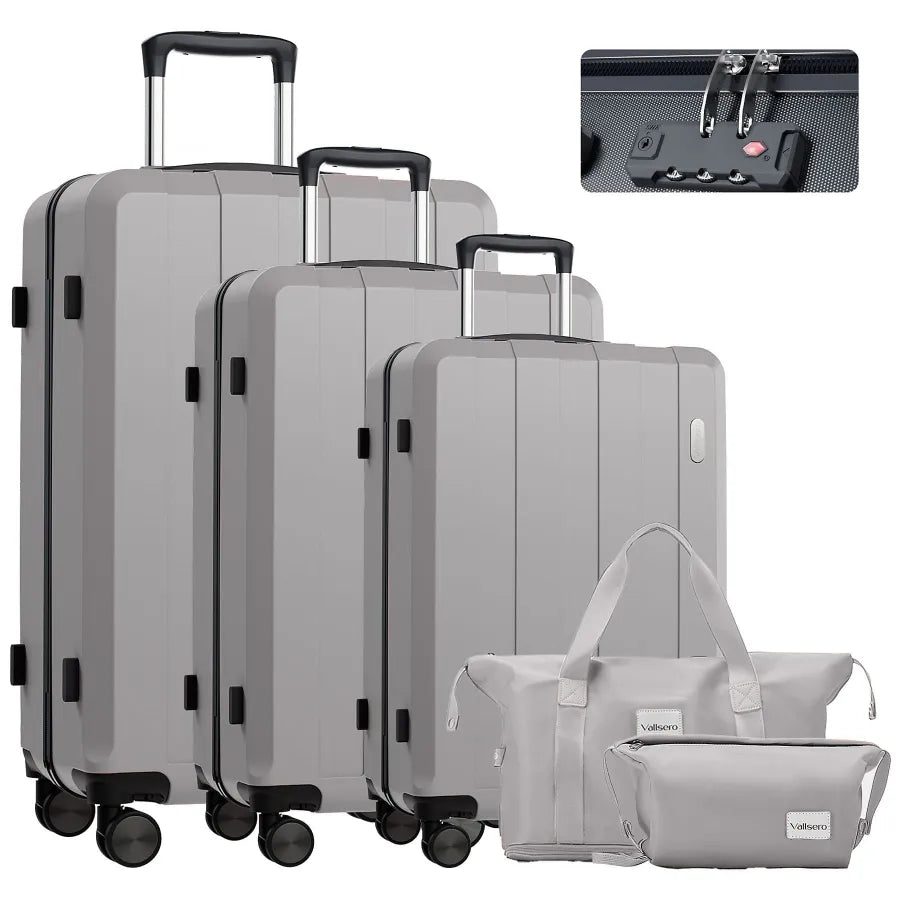 Koffer-Set (20", 24", 28") Trolley-Set 5-teilig Reiseset Rollenkoffer