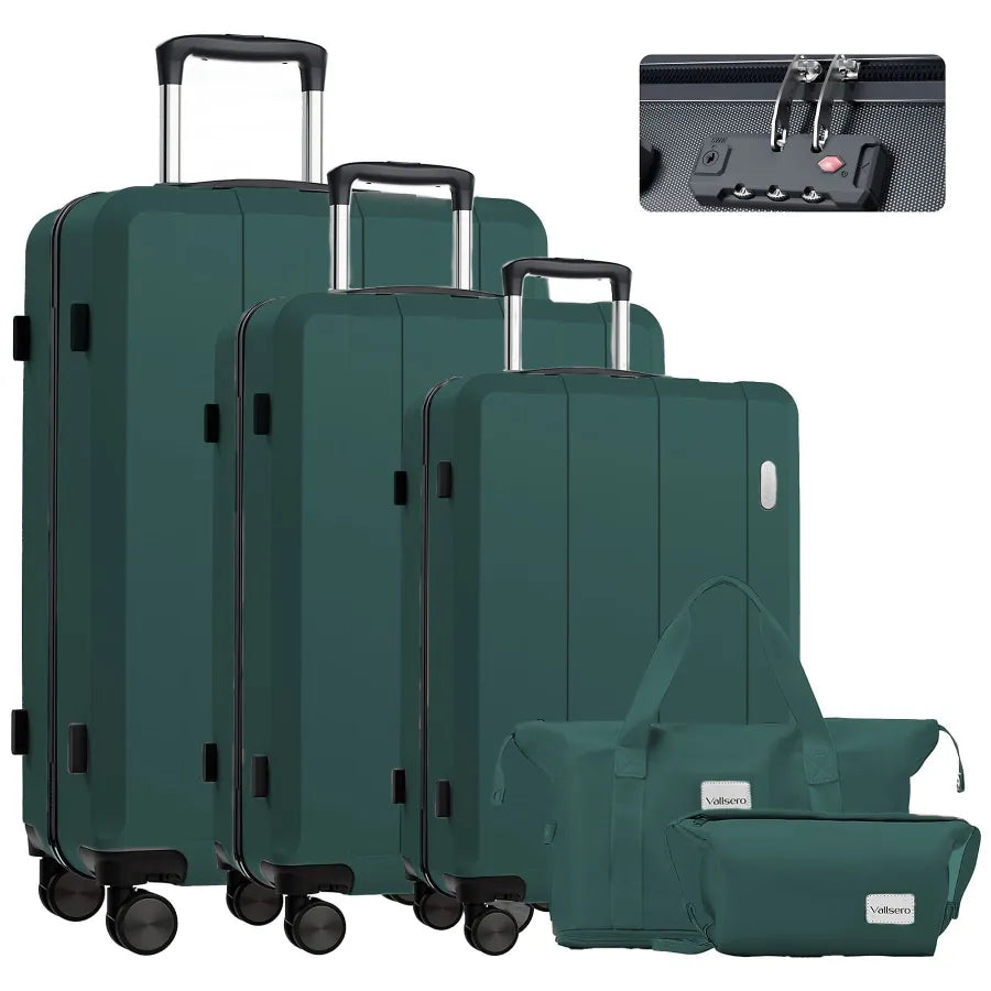 Koffer-Set (20", 24", 28") Trolley-Set 5-teilig Reiseset Rollenkoffer