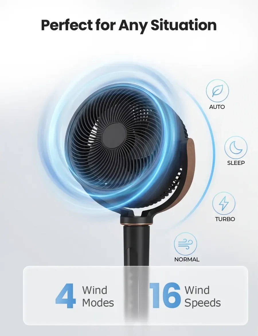 ⚡️ 72-HR CLEAROUT ⚡️ 120° Oscillating Standing Bedroom Fans ❄️