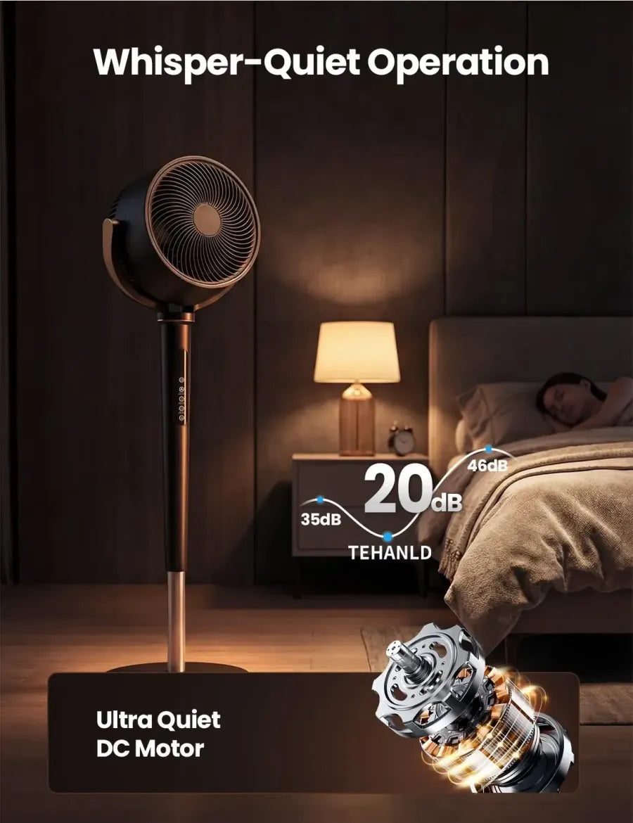 ⚡️ 72-HR CLEAROUT ⚡️ 120° Oscillating Standing Bedroom Fans ❄️